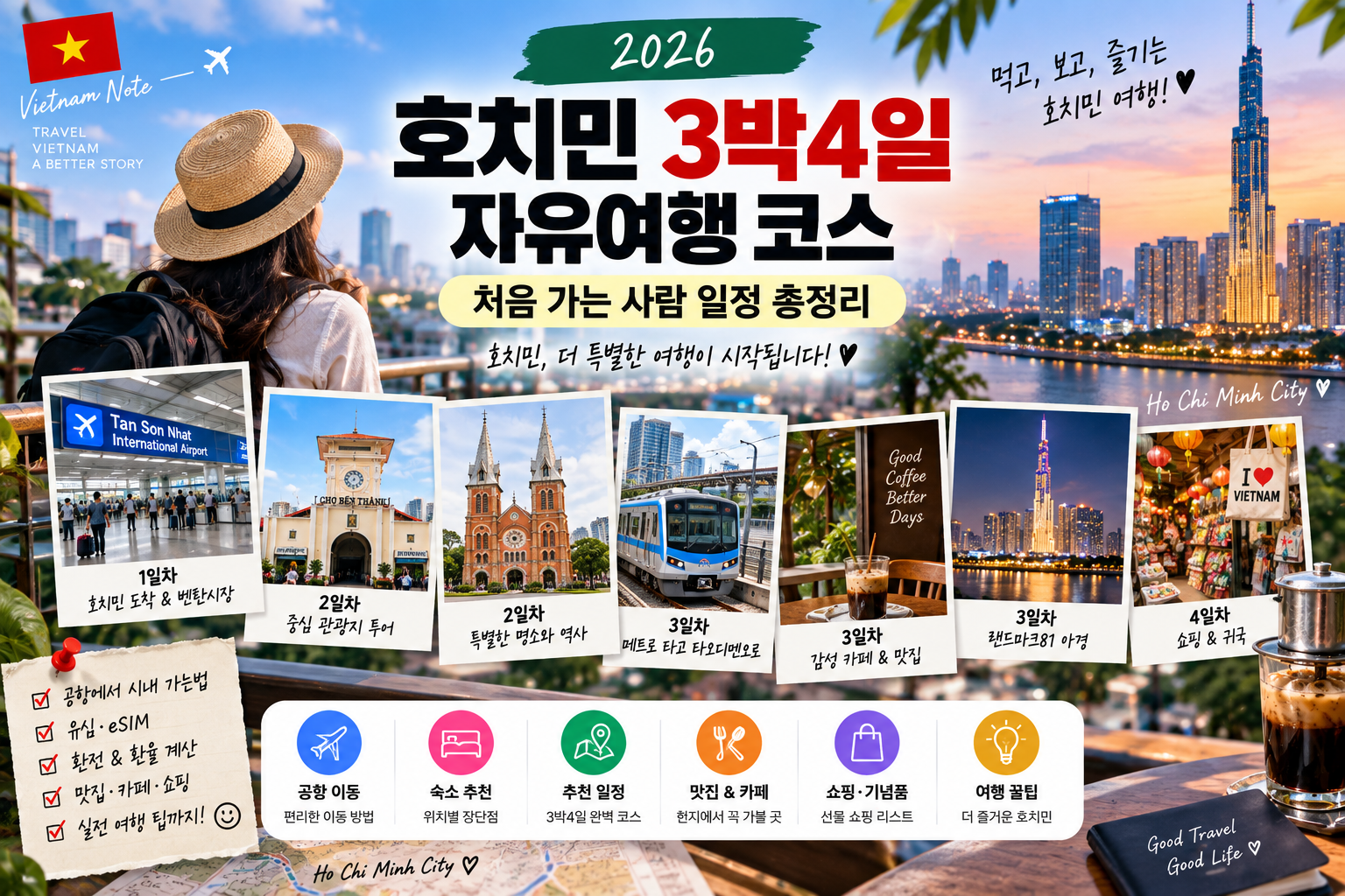 2026 호치민 3박4일 자유여행 코스｜처음 가는 사람 일정 총정리