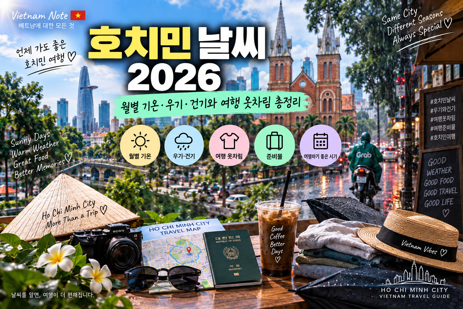 호치민 날씨 2026｜월별 기온·우기·건기와 여행 옷차림 총정리