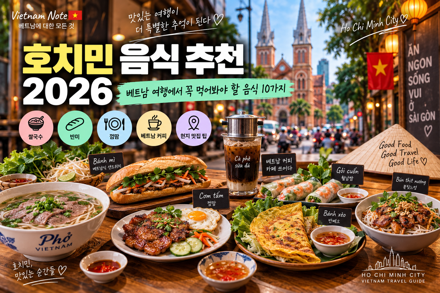 호치민 음식 추천 2026｜베트남 여행에서 꼭 먹어봐야 할 음식 10가지